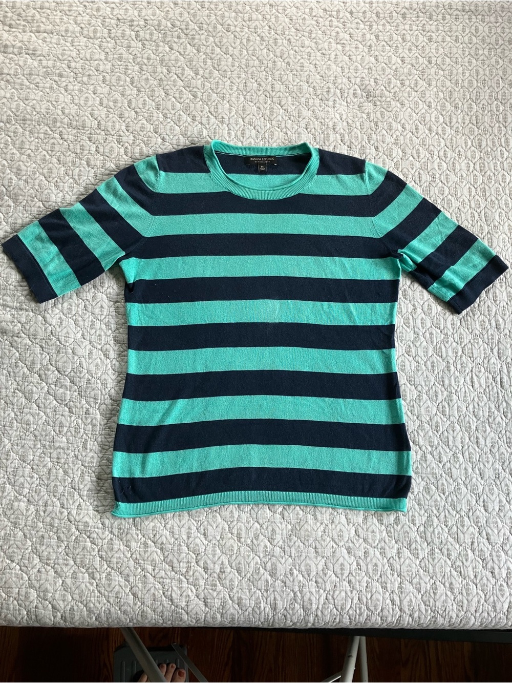 Silk/Cashmere Banana Republic Striped Top